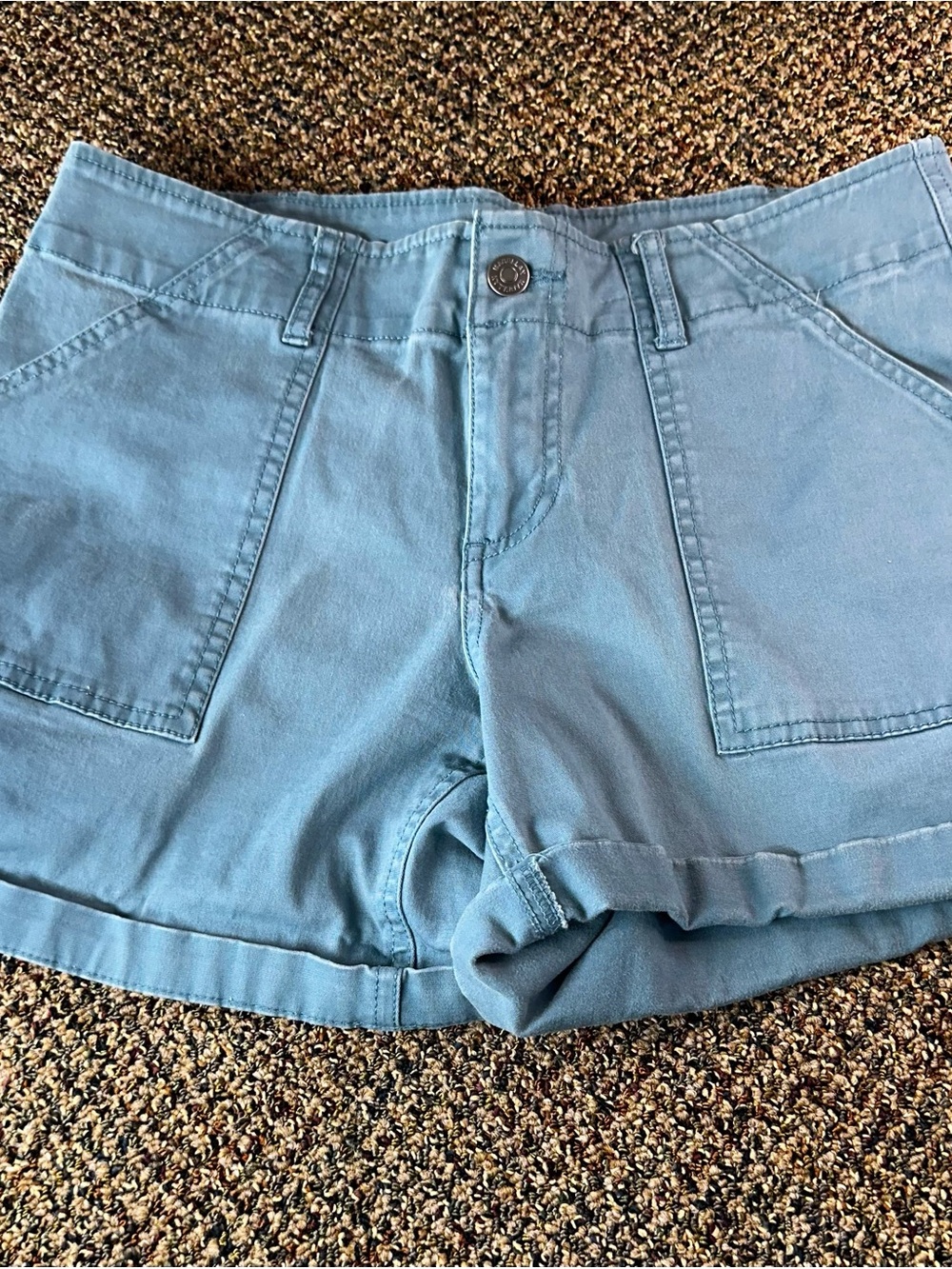 Magellan Outdoors Light Blue Cotton Shorts